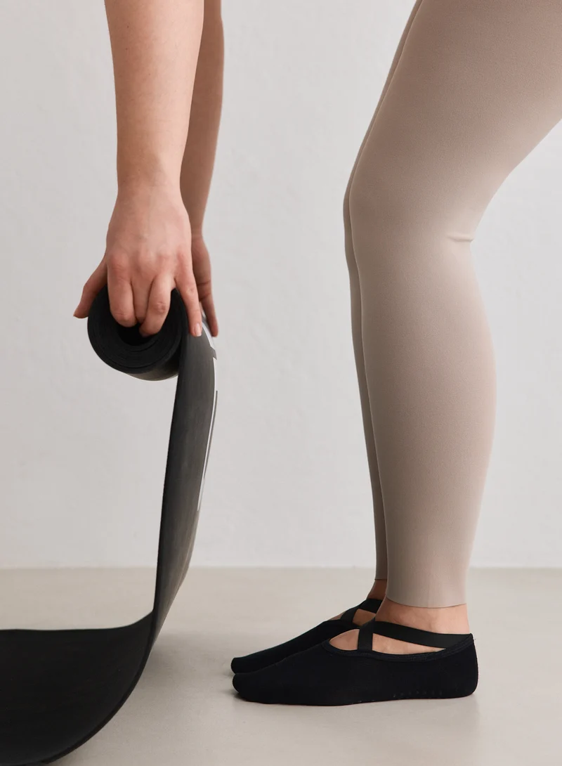 Black Pilates Socks