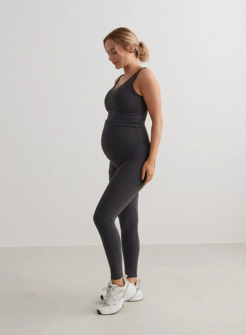 Shadow Grey Sense Maternity Tights