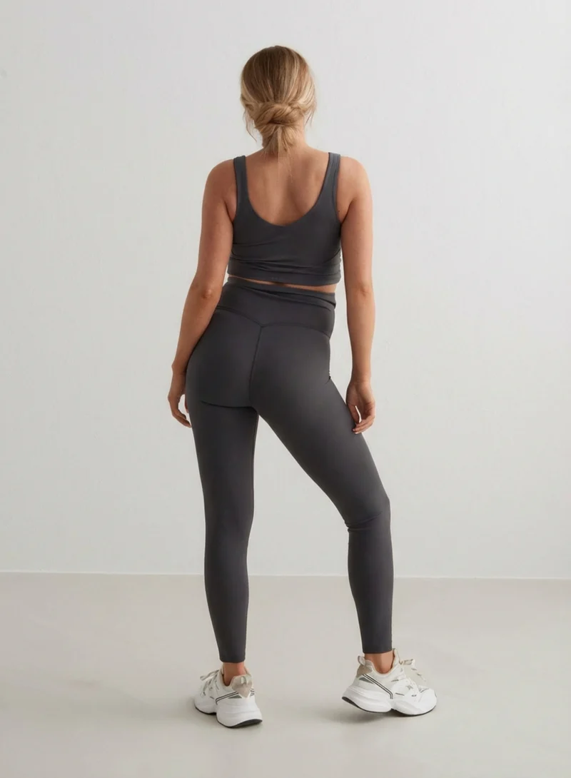 Shadow Grey Sense Maternity Tights