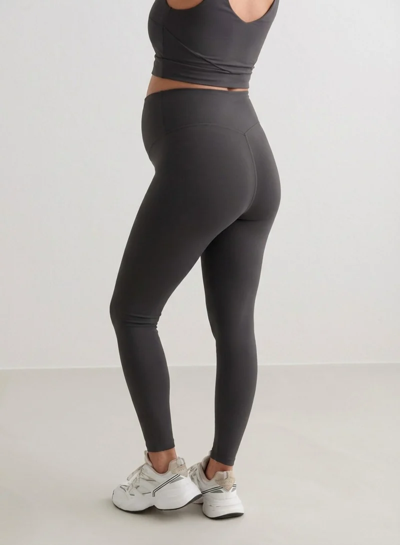 Shadow Grey Sense Maternity Tights
