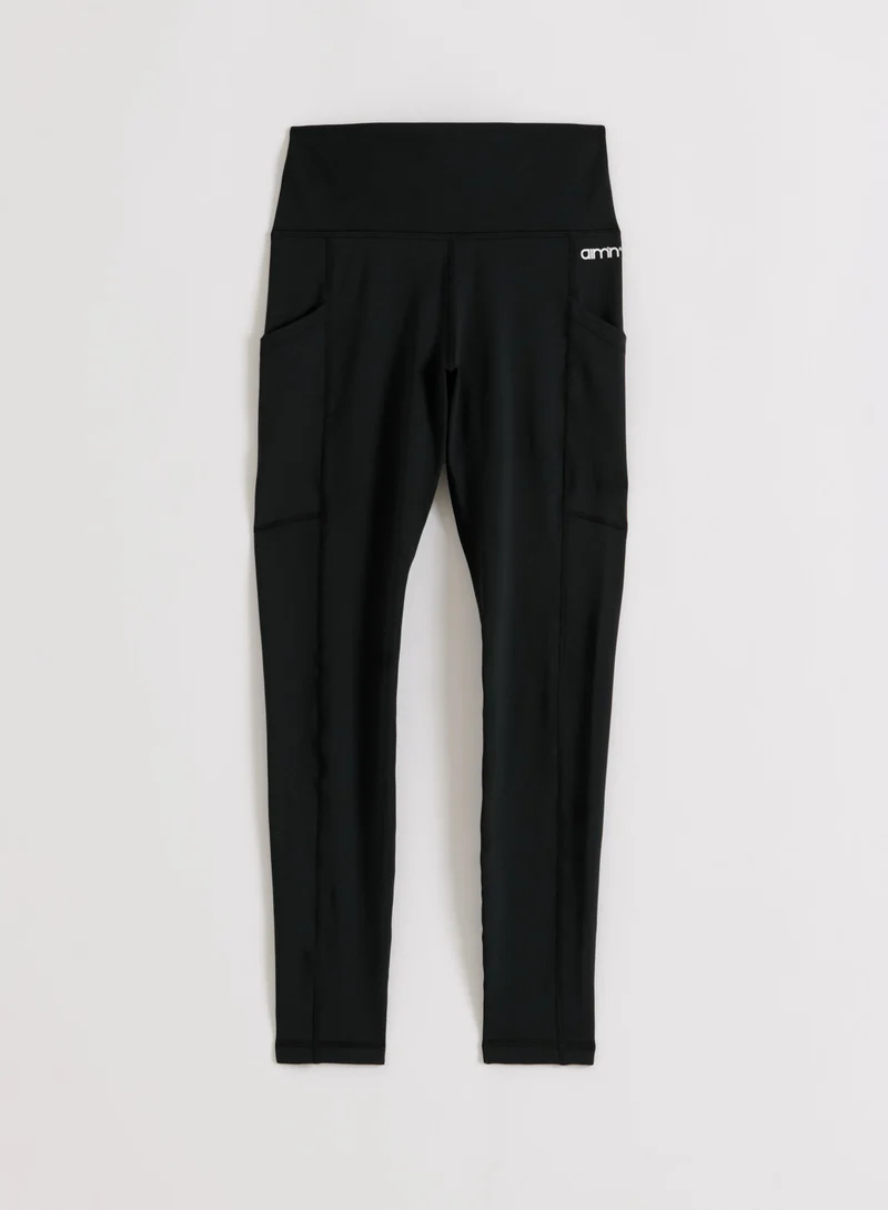 Black Essential Pocket Tights