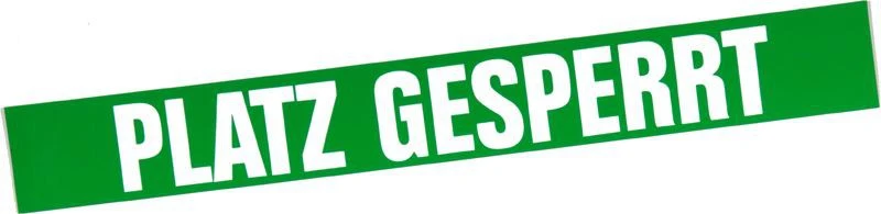 Tennis Magnetband "Platz gesperrt" 60 mm