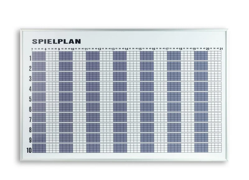 Tagesbelegungsplan 8 Plätze,120x68 cm