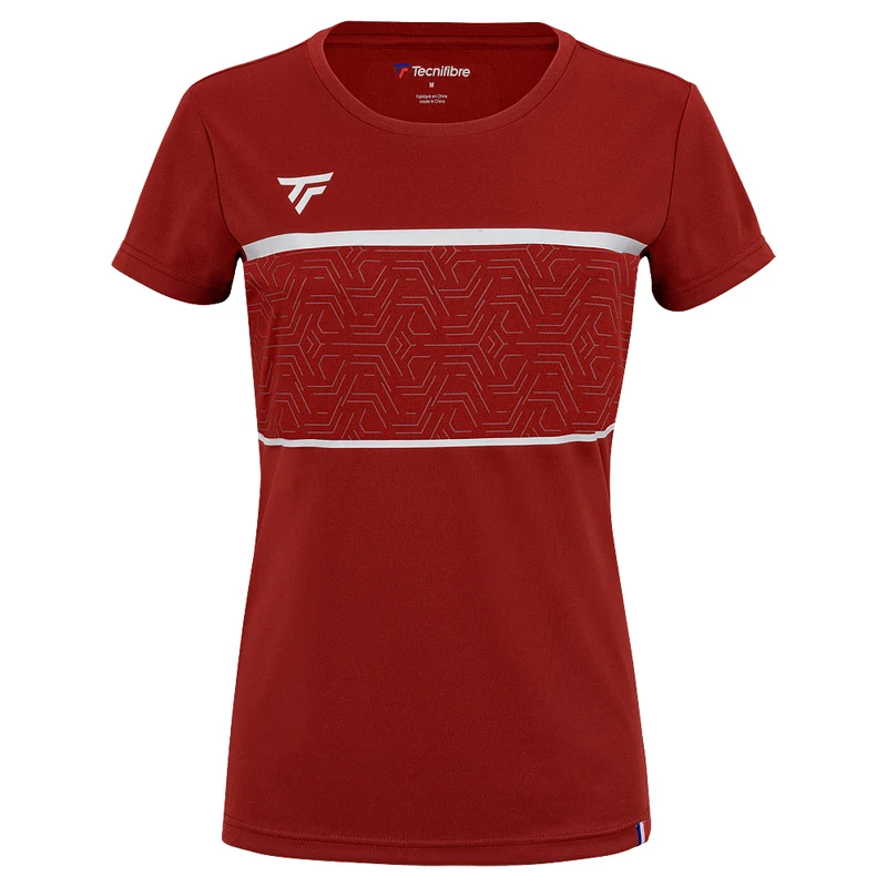 TEAM TECH TEE CARDINAL FEMME