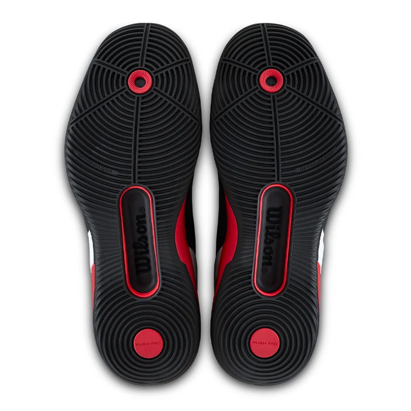 WILSON RUSH PRO 5 PADEL Black/Red SS26 (Zapatillas)