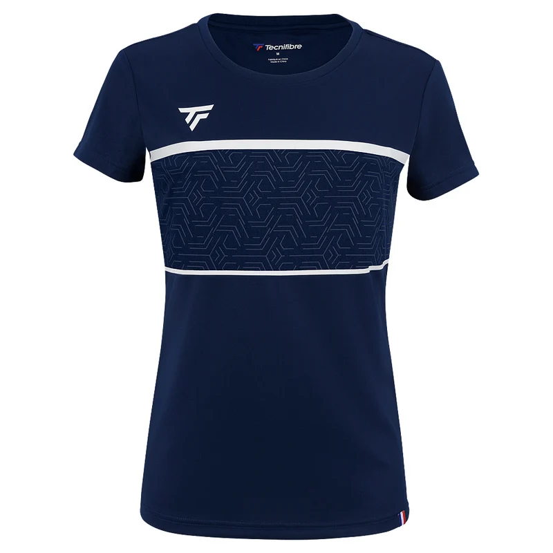 T-SHIRT TEAM TECH TEE MARINE FILLE