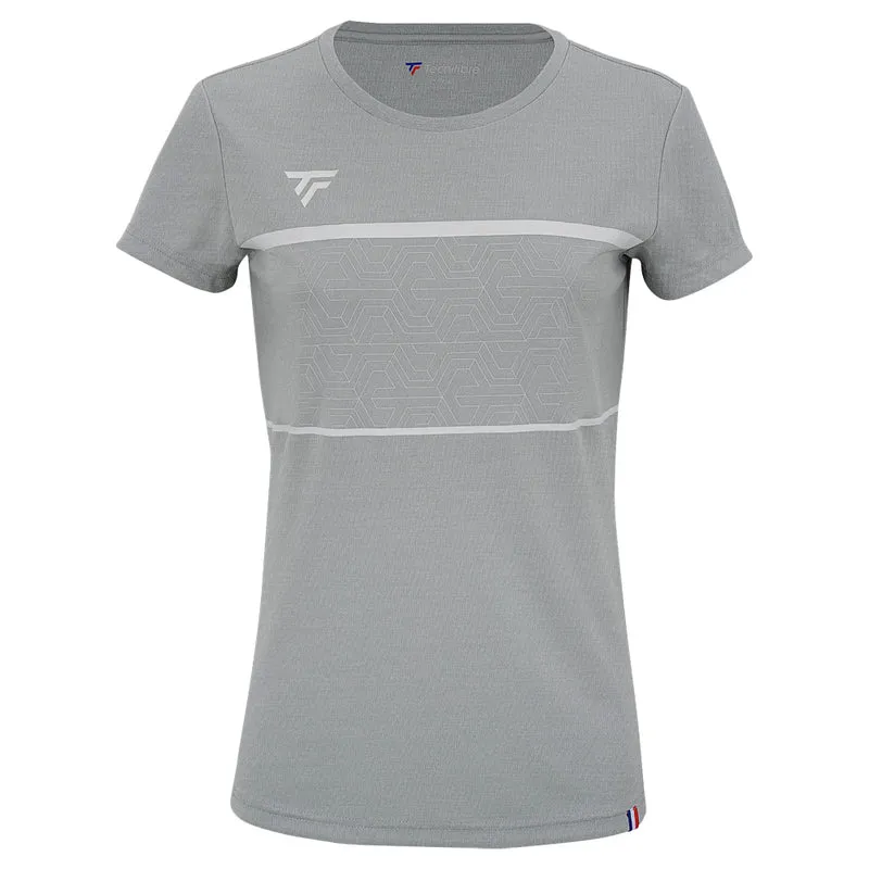 T-SHIRT TEAM TECH TEE SILVER FILLE