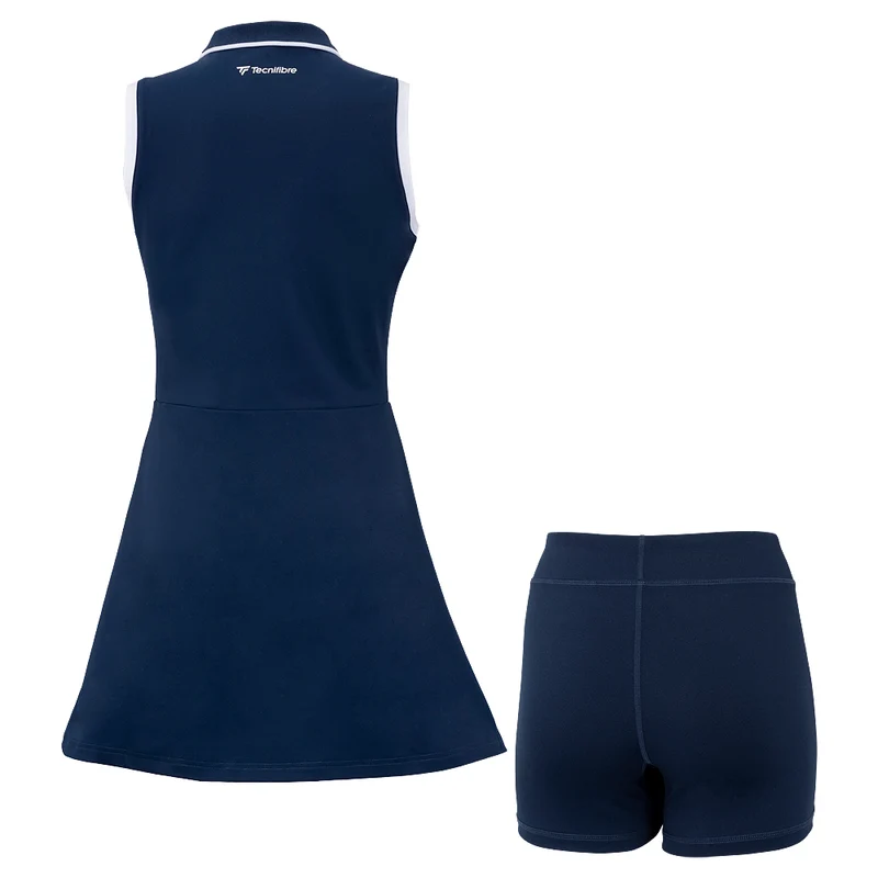 ROBE TECH DRESS STRETCH MARINE FEMME
