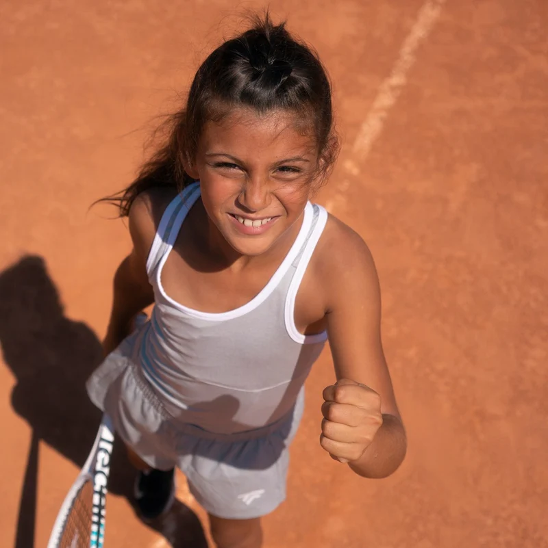 SHORT TEAM SILVER FILLE
