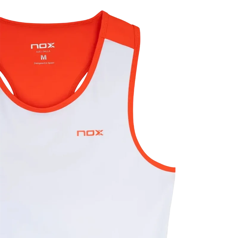 Camiseta Tirantes Team Nox Mujer White/Red 2026