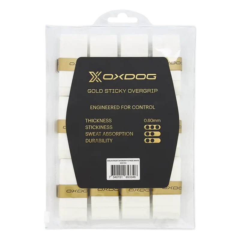 Overgrips Oxdog Gold Sticky Blanco (Pack x12)