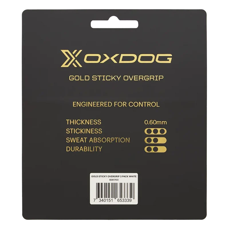 Overgrip Oxdog Gold Sticky Blanco (Pack x3)