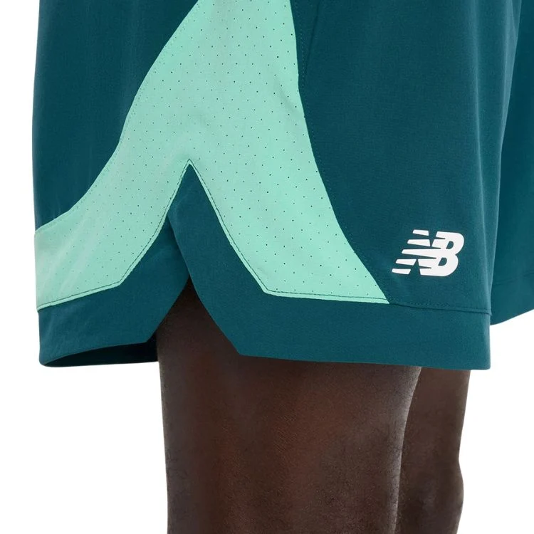 New Balance Short Tournament Novelty Heren Groen