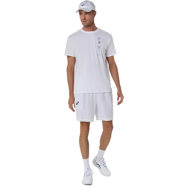 Asics T-Shirt Seasonal Graphic Tee Heren Wit