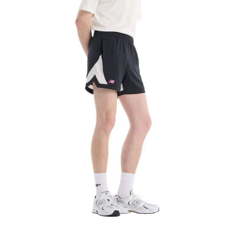 New Balance Short Tournament Novelty Heren Zwart