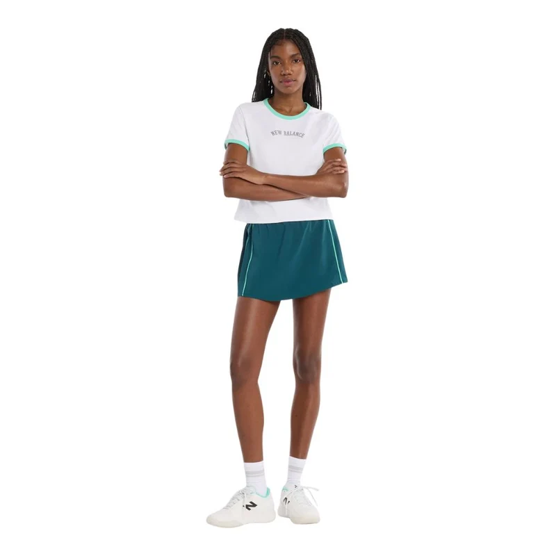 New Balance Skort Tournament Novelty Dames Donkergroen