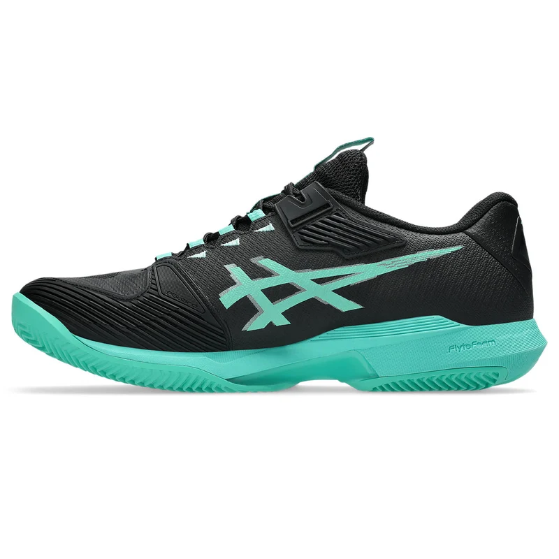 Asics Tennisschoen Solution Speed FF 4 Clay Heren Zwart Groen