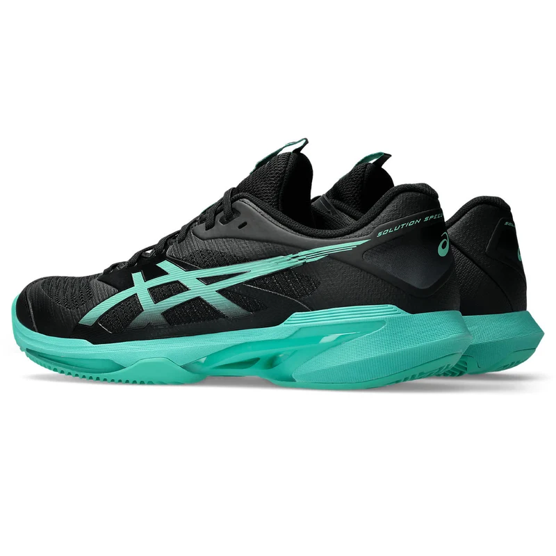 Asics Tennisschoen Solution Speed FF 4 Clay Heren Zwart Groen