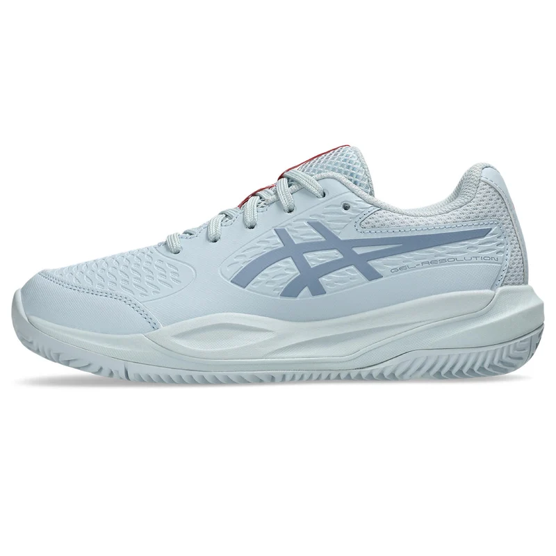Asics Tennisschoen Gel Resolution X GS Clay Junior Grijs Blauw