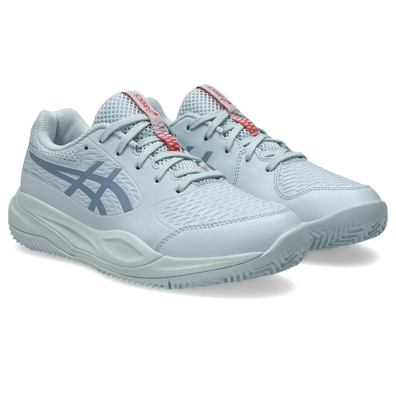 Asics Tennisschoen Gel Resolution X GS Clay Junior Grijs Blauw
