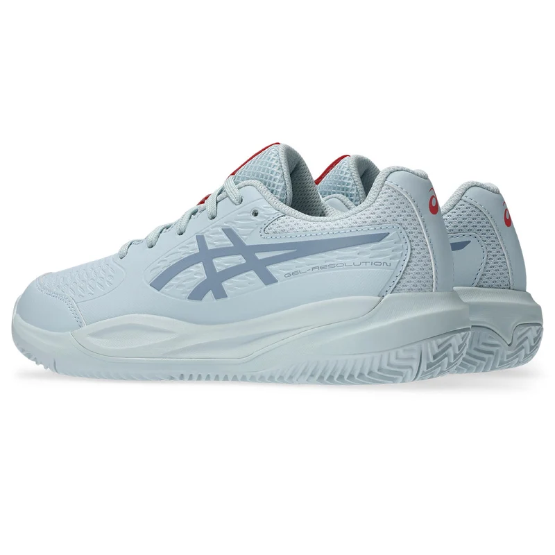 Asics Tennisschoen Gel Resolution X GS Clay Junior Grijs Blauw