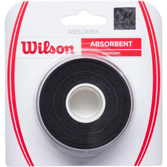 Wilson AbsorbX Overgrips (3 Pcs) Black