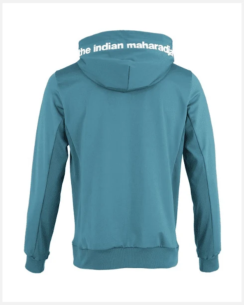 Indian Maharadja Men Hooded Jacket Teal