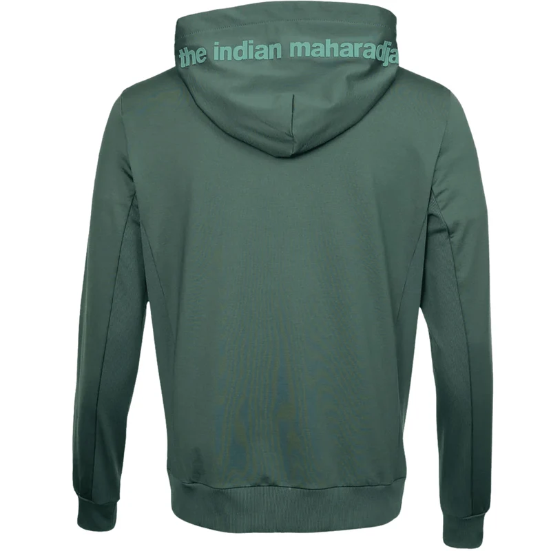 Indian Maharadja Men Hooded Jacket Green