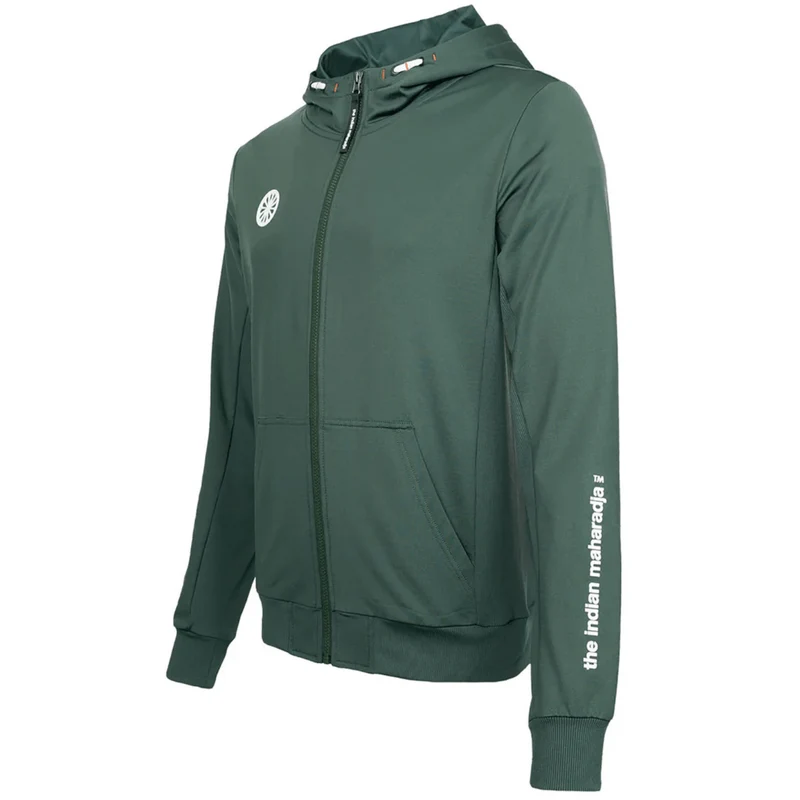Indian Maharadja Men Hooded Jacket Green