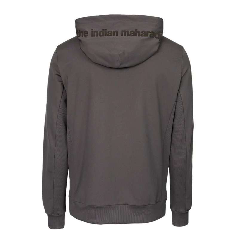 Indian Maharadja Men Hooded Jacket Walnut
