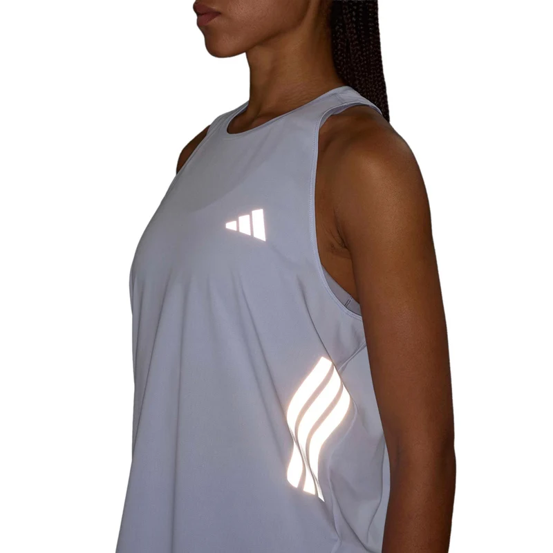 adi365 Iconic Laufshirt Damen-blaugrau