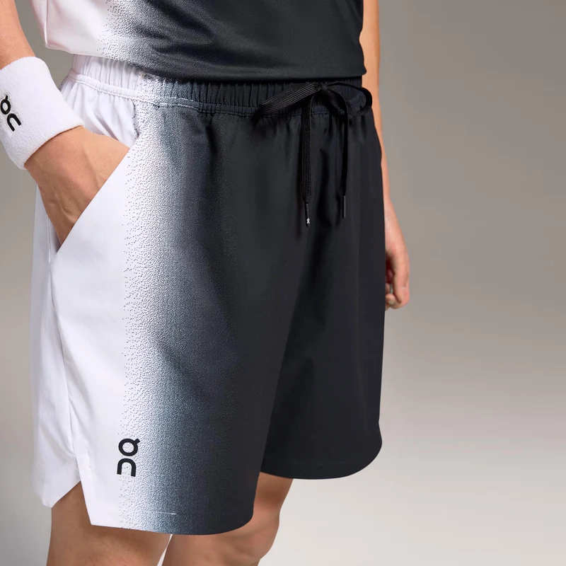 Court Shorts Herren-Schwarz,Weiß