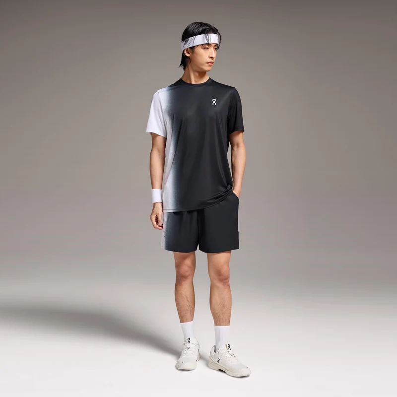 Court Shorts Herren-Schwarz,Weiß