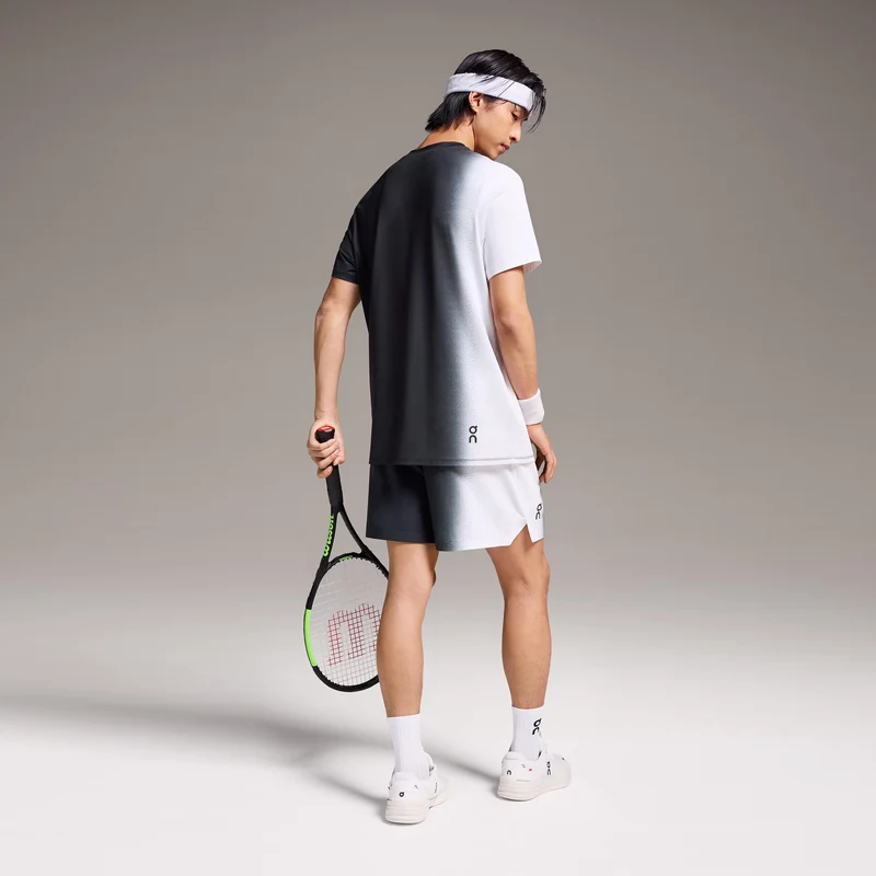 Court Shorts Herren-Schwarz,Weiß