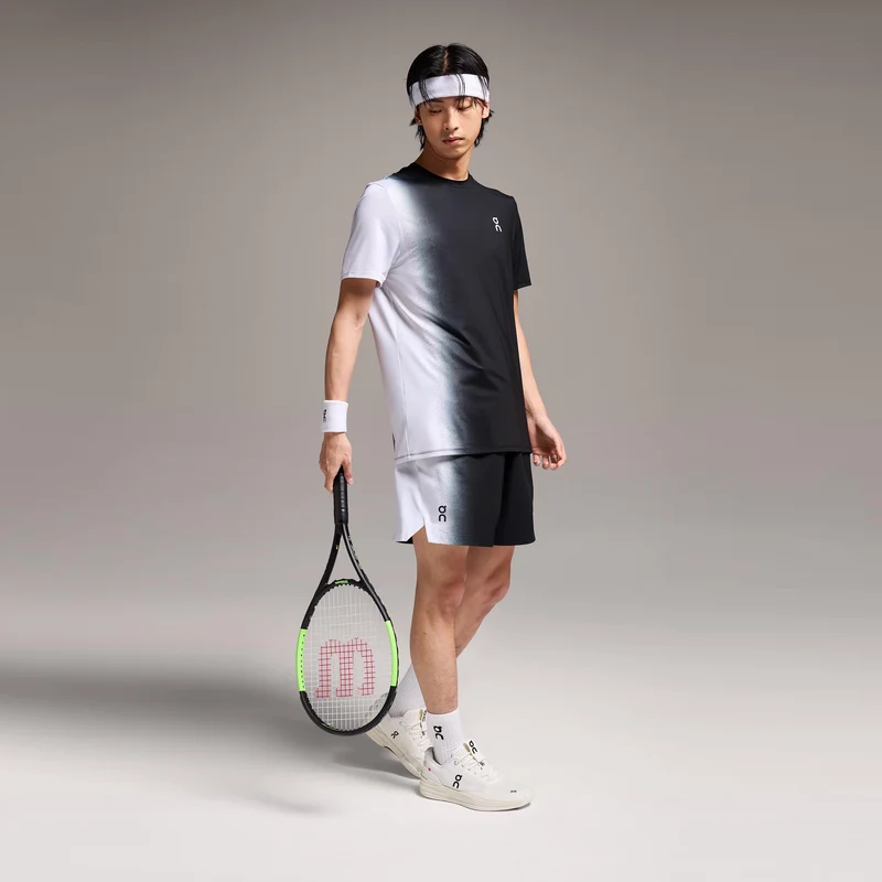 Court Shorts Herren-Schwarz,Weiß