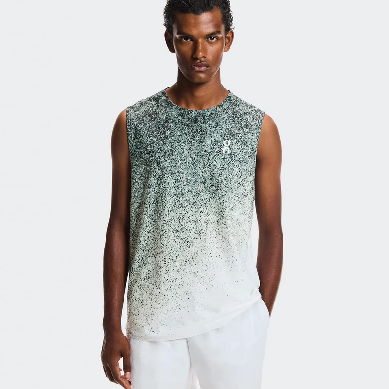 Court Fade Tank-Top Herren - grün, weiß