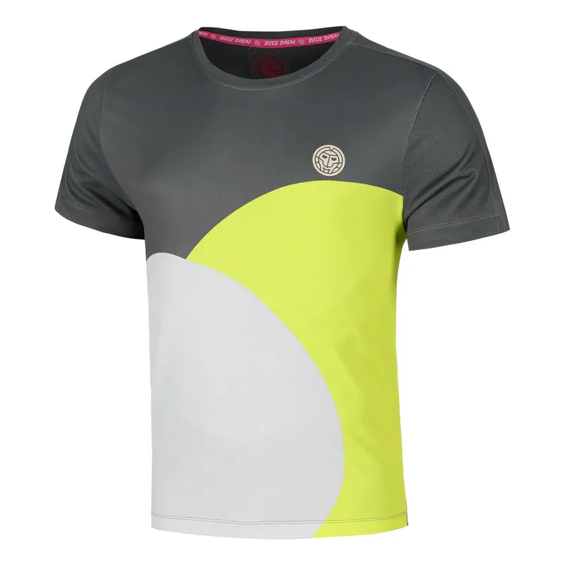 Bubble T-Shirt Herren-Grau,Zitronengelb