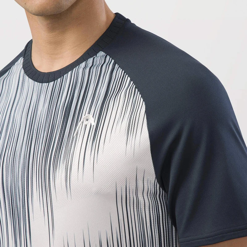 Performance T-Shirt Herren - dunkelblau, weiß