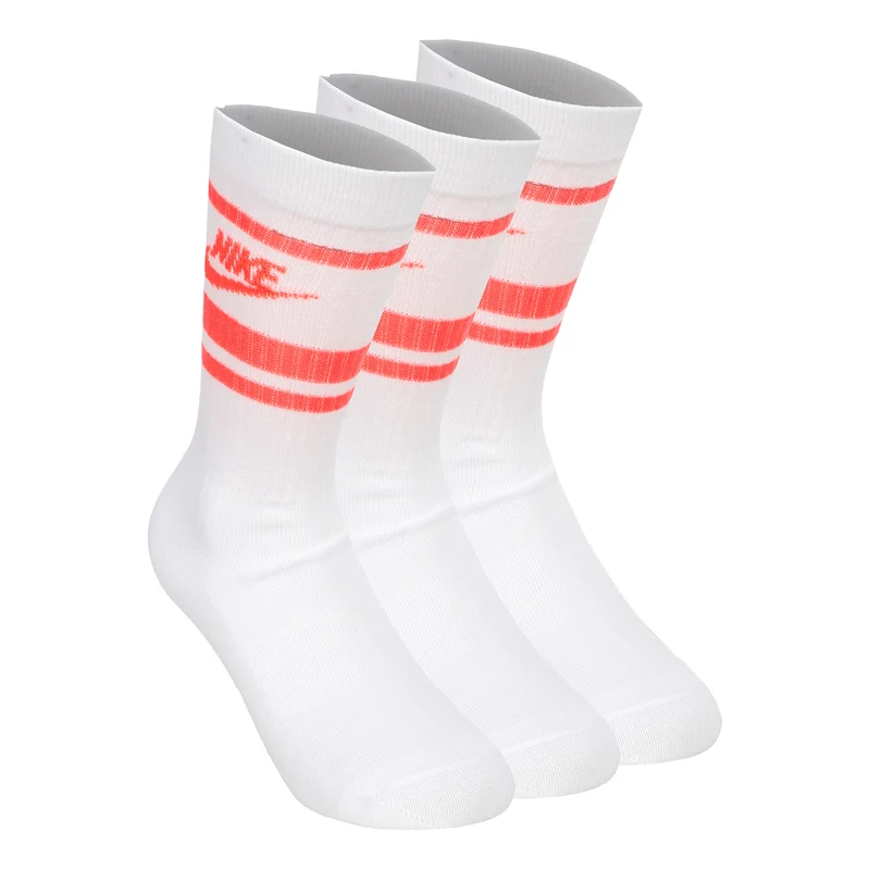 Everyday Essentials Crew Tennissocken-Weiß,Koralle