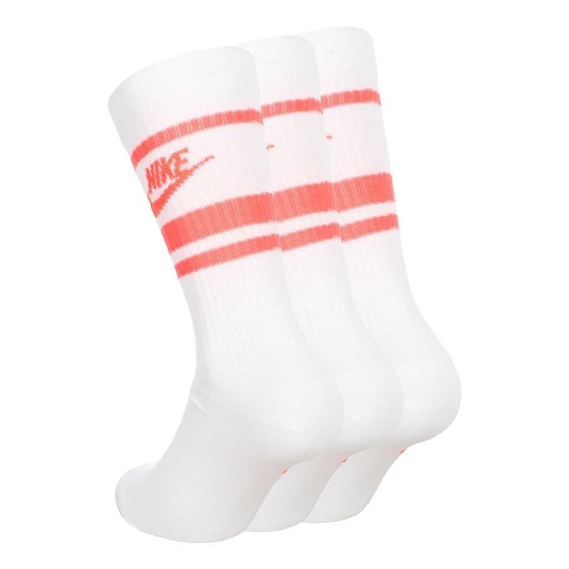 Everyday Essentials Crew Tennissocken-Weiß,Koralle