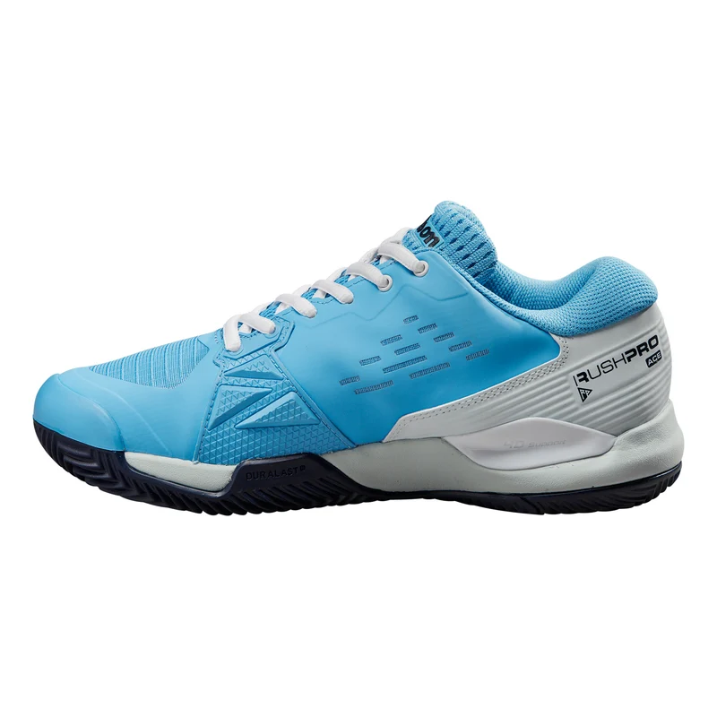 Rush Pro Ace Sandplatzschuh Damen - hellblau, weiß