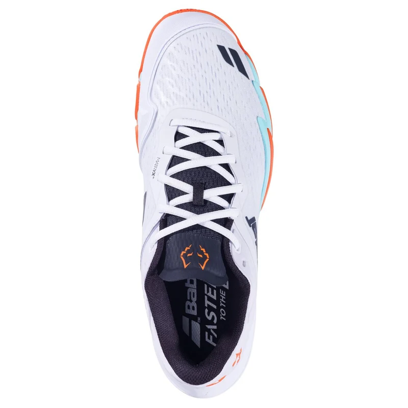 Babolat Premura 3 Men Juan Lebron Padel Shoes (White Orange)