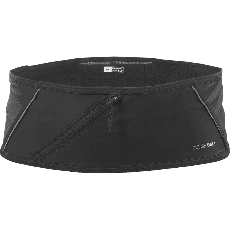 SALOMON Pulse Belt Black – Leichter Laufgürtel mit Trinkfächern