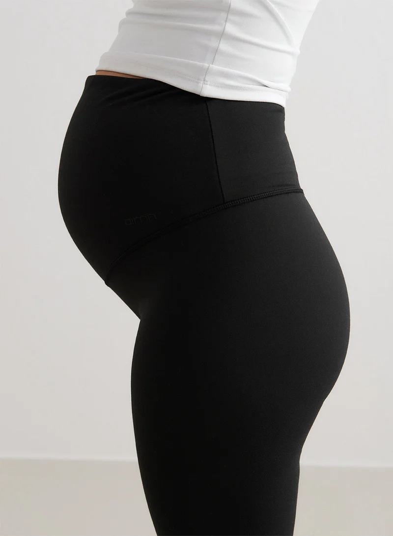 Black Sense Maternity Flare Petite Tights