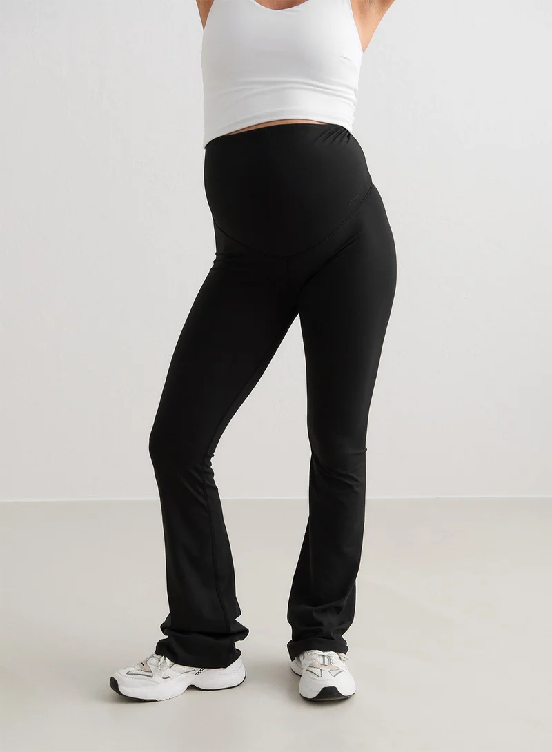 Black Sense Maternity Flare Petite Tights