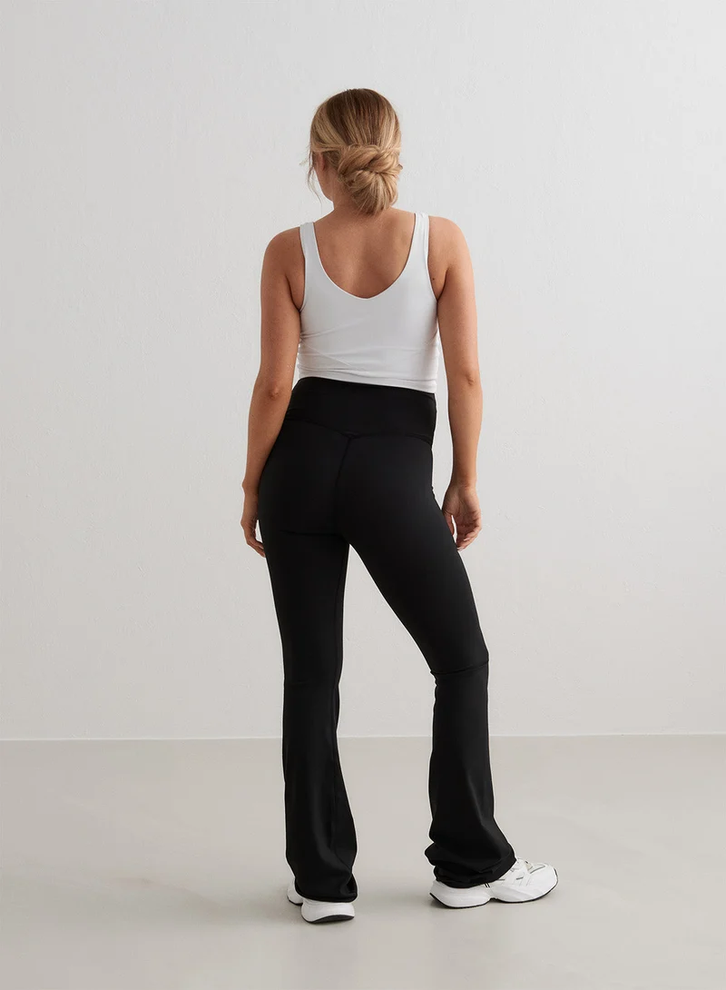Black Sense Maternity Flare Petite Tights