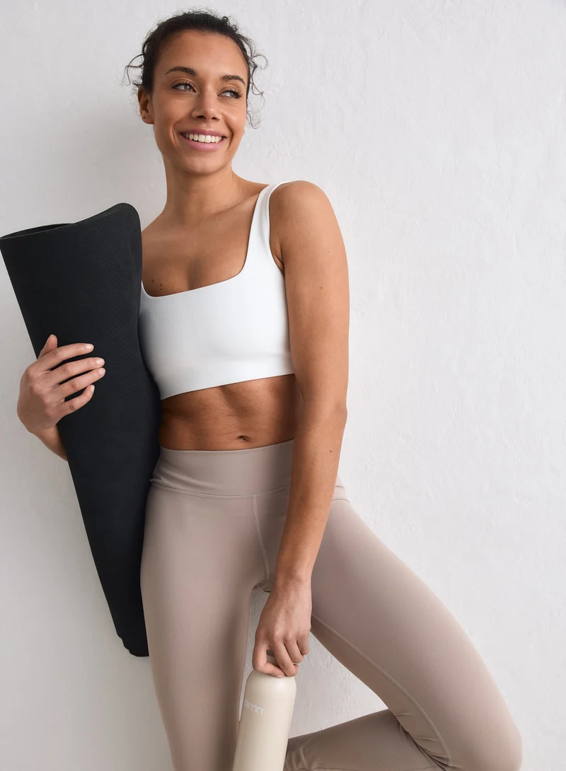 Dark Clay Sense Mid Waist Tights
