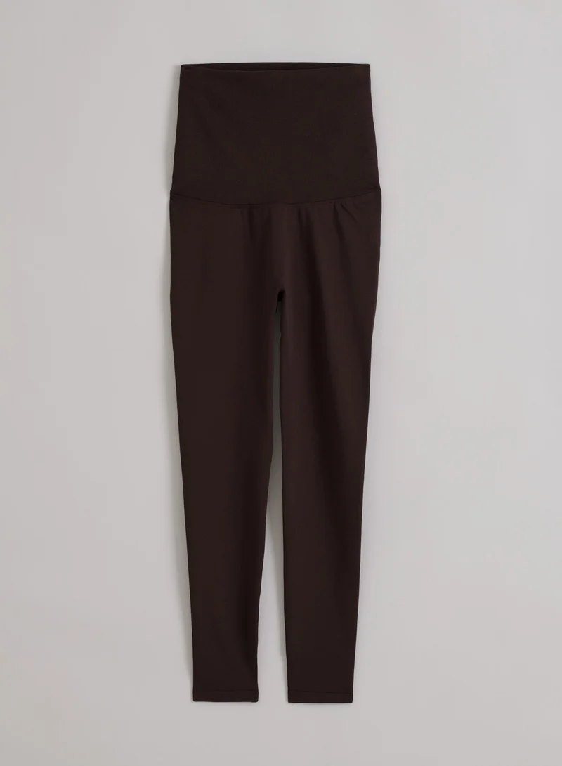 Chocolate Shape Seamless Core Control Tights