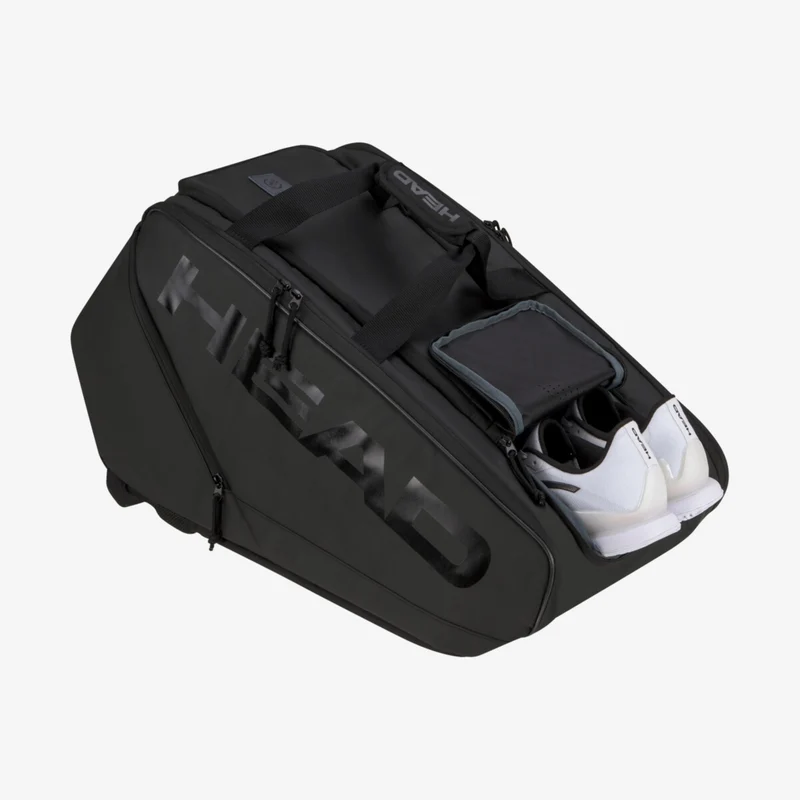 Head PRO X PADEL TASCHE L BK Bag mit dem Rucksack-Tragesystem black