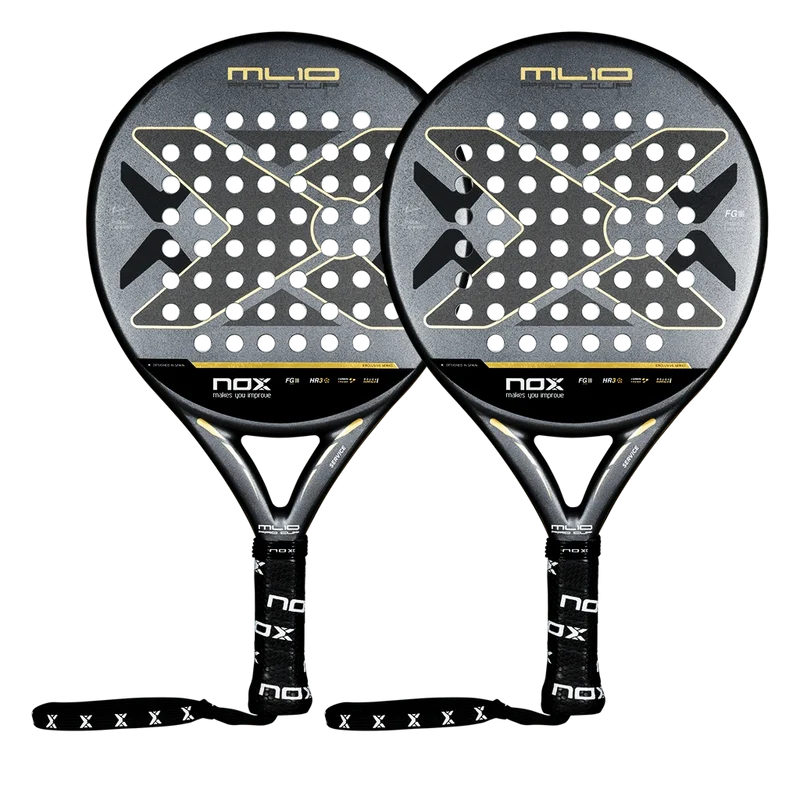 Pack dúo Nox ML10 Pro Cup Coorp Negro/Oro (Exclusivas PadelPROShop)